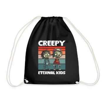 Halloween Party CREEPY ETERNAL KIDS Lustiges - Turnbeutel - Schwarz - Vorne