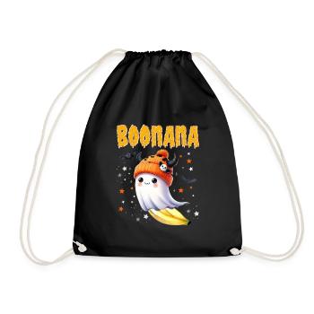 Halloween Kostüm Kinder BOONANA Lustiges - Turnbeutel - Schwarz - Vorne
