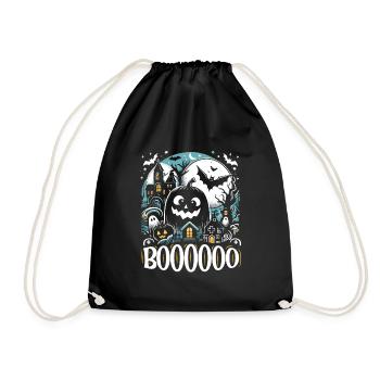 Costume d’Halloween Enfants BOOOOO Drôle Halloween - Sac de sport léger - noir - Devant