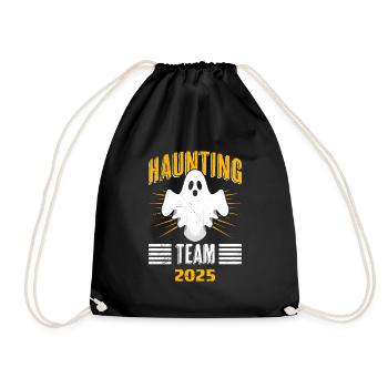 Halloween Kostüm Kinder HAUNTING TEAM 2025 - Turnbeutel - Schwarz - Vorne