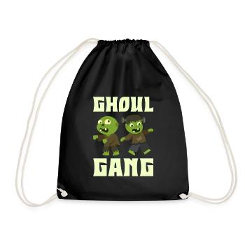 Halloween Kostüm Kinder GHUL BANDE Lustiges - Turnbeutel - Schwarz - Vorne