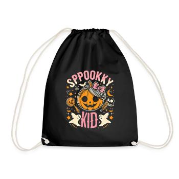 Costume d’Halloween SPOOKY KID Drôle Halloween - Sac de sport léger - noir - Devant
