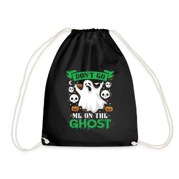 Halloween Kostüm Kinder DON'T GO ME ON THE GHOST - Turnbeutel - Schwarz - Vorne