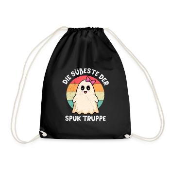 Halloween Girl THE CUTEST OF THE HAUNTED TROUPE - Drawstring Bag - black - Front