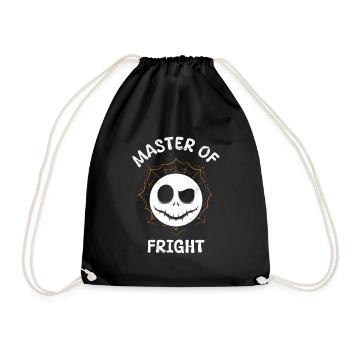 Halloween Costume Kids MASTER OF FRIGHT Funny - Drawstring Bag - black - Front