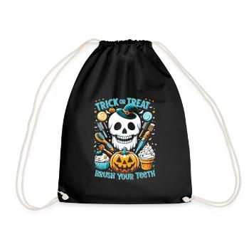 Costume d’Halloween Enfants TRICK OR TREAT BRUSH YOUR - Sac de sport léger - noir - Devant