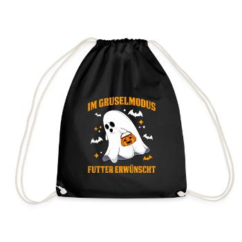 Halloween EN MODE EFFRAYANT NOURRITURE DÉSIRÉE - Sac de sport léger - noir - Devant