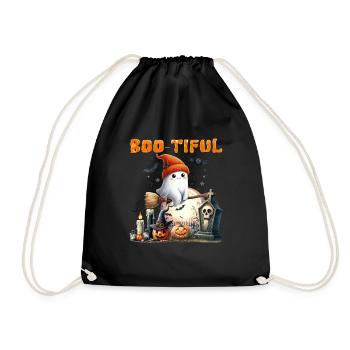 Costume d’Halloween Enfants BOO TIFUL Drôle - Sac de sport léger - noir - Devant