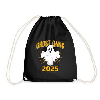 Halloween Kostüm Kinder GHOST GANG 2025 - Turnbeutel - Schwarz - Vorne