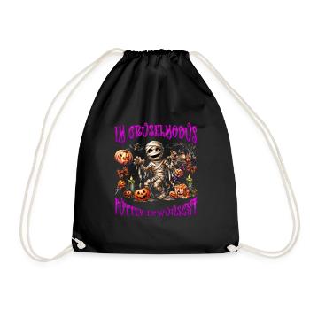 Costume d’Halloween EN MODE HORREUR NOURRITURE SOUHAITÉE - Sac de sport léger - noir - Devant