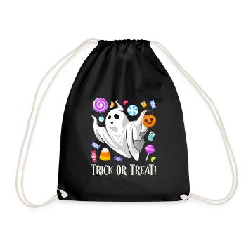 Halloween Kids TRICK OR TREAT Fête amusante - Sac de sport léger - noir - Devant