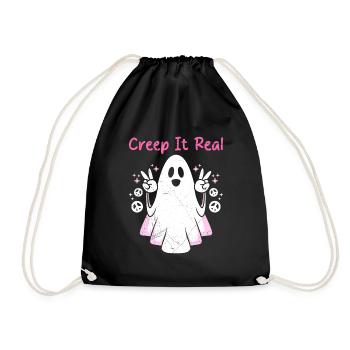 Costume d’Halloween Enfants CREEP IT REAL Funny - Sac de sport léger - noir - Devant