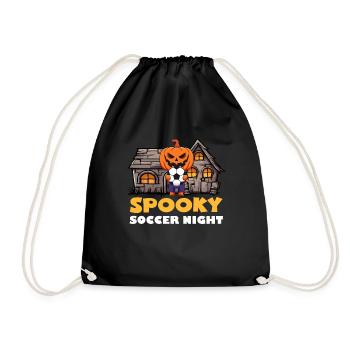Halloween SPOOKY SOCCER NIGHT Funny Kids - Sac de sport léger - noir - Devant