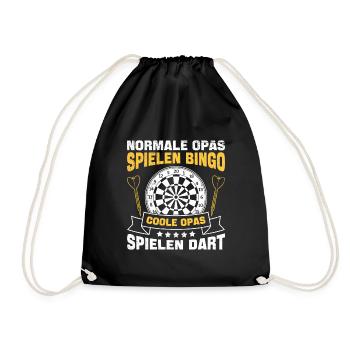 Opi NORMALE OPAS SPIELEN BINGO COOLE SPIELEN - Turnbeutel - Schwarz - Vorne