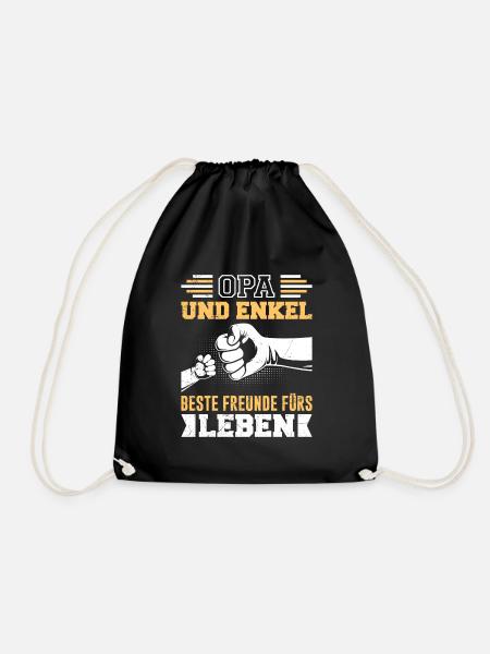 OPA UND ENKEL BESTE FREUNDE FÜRS LEBEN Opi - Turnbeutel - Schwarz