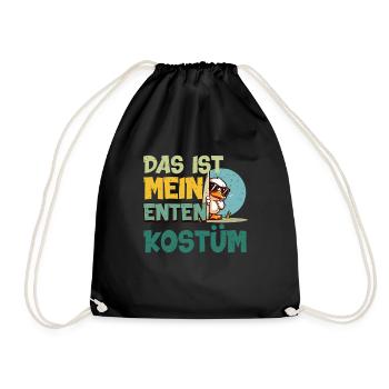 Karneval Party DAS IST MEIN ENTEN KOSTÜM Lustiges - Turnbeutel - Schwarz - Vorne