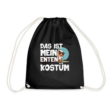 Karneval Party DAS IST MEIN ENTEN KOSTÜM Lustiges - Turnbeutel - Schwarz - Vorne