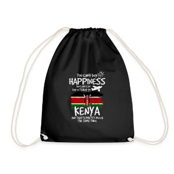 Kenya - Drawstring Bag - black - Front