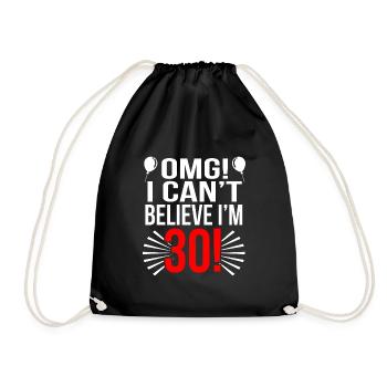30ème anniversaire - Sac de sport léger - noir - Devant