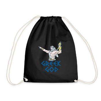 Griechischer Gott Geschenk Griechenland - Turnbeutel - Schwarz - Vorne