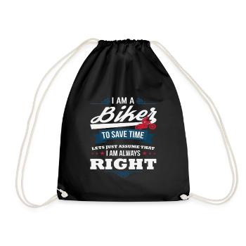 Biker - Sac de sport léger - noir - Devant