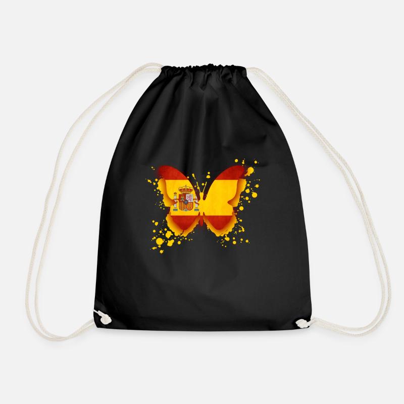 Spanien Flagge Geschenk Spanisch - Turnbeutel - Schwarz
