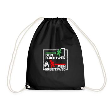 fire Department - Drawstring Bag - black - Front