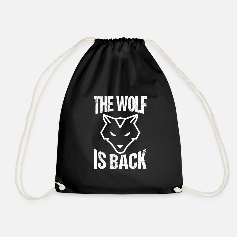 Wolf - Turnbeutel - Schwarz