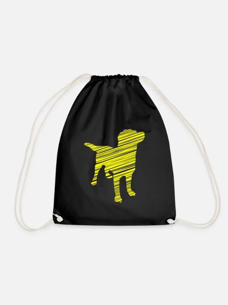 Hund - Turnbeutel - Schwarz