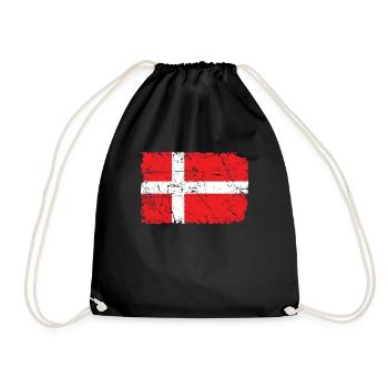 Denmark - Drawstring Bag - black - Front