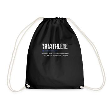 Triathlon - Drawstring Bag - black - Front