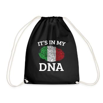 Italy - Drawstring Bag - black - Front