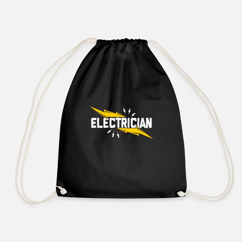 Elektriker - Turnbeutel - Schwarz