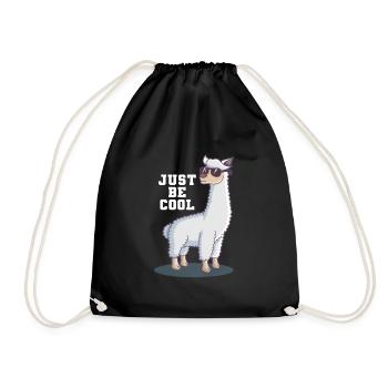 Lama - Drawstring Bag - black - Front
