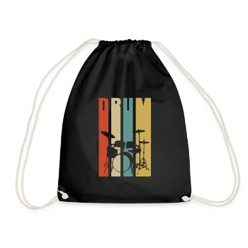 Batterie batteur cadeau de batteur - Sac de sport léger - noir - Devant