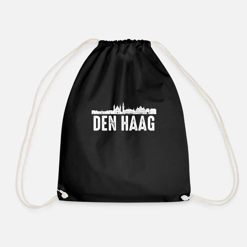 Den Haag - Turnbeutel - Schwarz