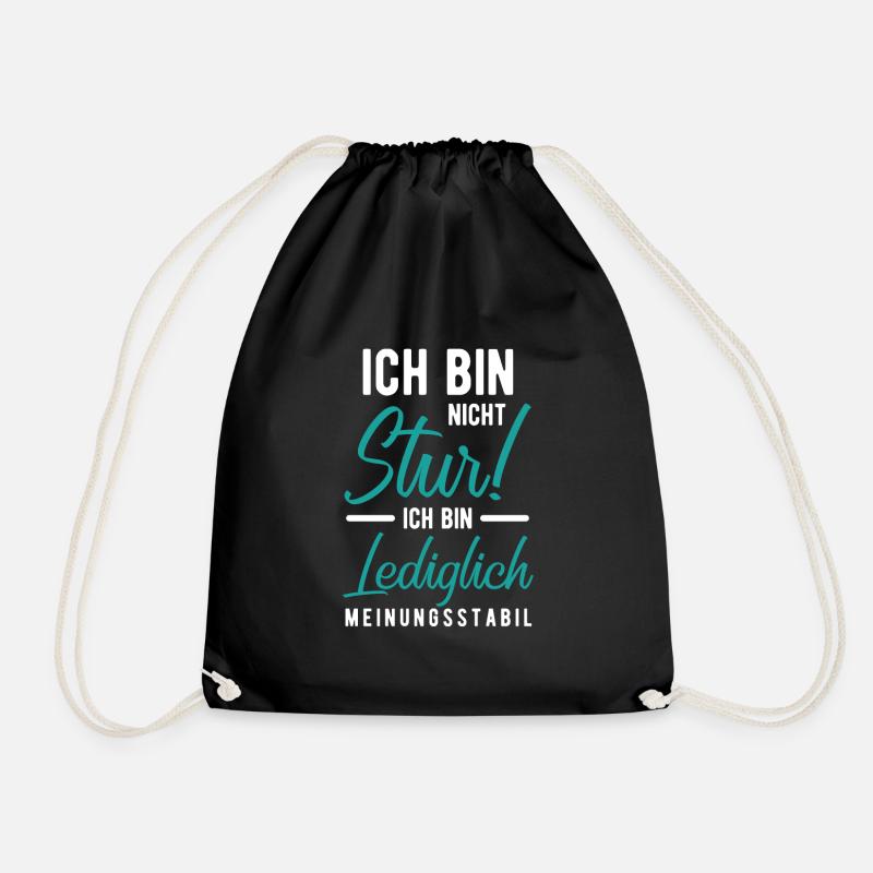 lustiger spruch - Turnbeutel - Schwarz