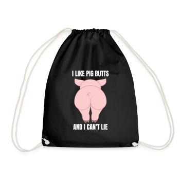 Porc - Sac de sport léger - noir - Devant