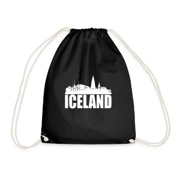 Islande - Sac de sport léger - noir - Devant