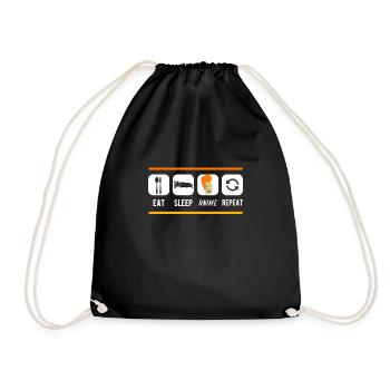 Anime - Drawstring Bag - black - Front