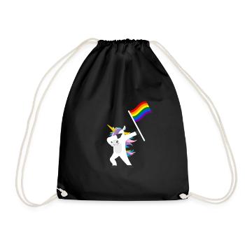 LGBT - Turnbeutel - Schwarz - Vorne