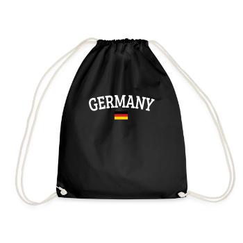 Deutschland - Turnbeutel - Schwarz - Vorne