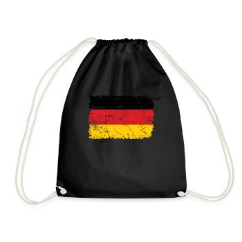 Deutschland - Turnbeutel - Schwarz - Vorne