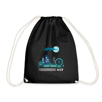 Vienna - Drawstring Bag - black - Front