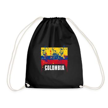 Colombia - Drawstring Bag - black - Front