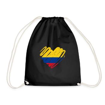 Colombia - Drawstring Bag - black - Front