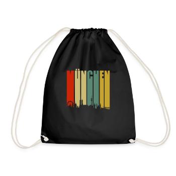 Munich - Drawstring Bag - black - Front