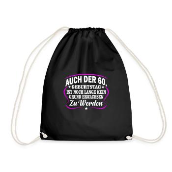60e anniversaire - Sac de sport léger - noir - Devant