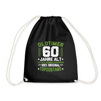 60e anniversaire - Sac de sport léger - noir - Devant