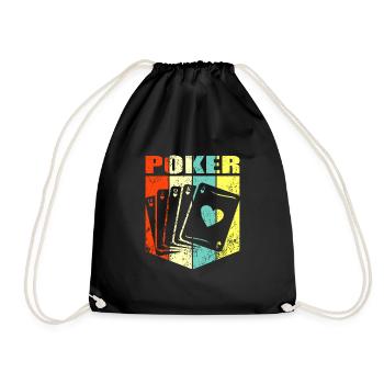 Poker Poker Cadeau - Sac de sport léger - noir - Devant